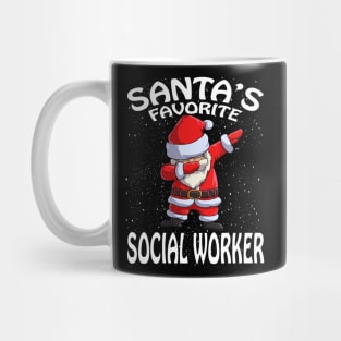 Santas Favorite Social Worker Christmas Mug